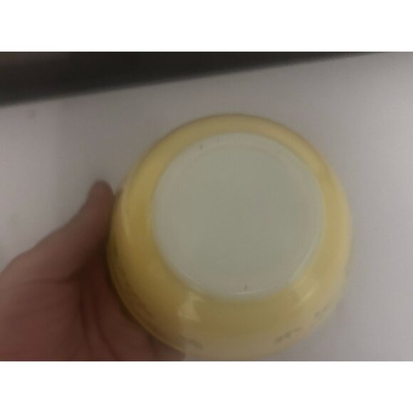 Vintage Pyrex Shenandoah Yellow Green Daisy Flowers #401 Mixing Bowl - Picture 4 of 6